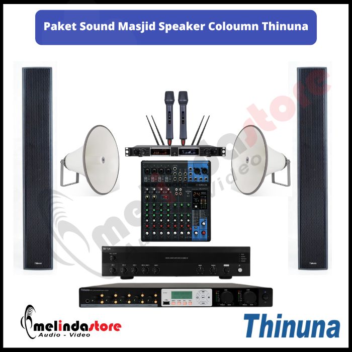 Paket Sound System Masjid Speaker Thinuna QL-120L | Indoor Outdoor 50m2